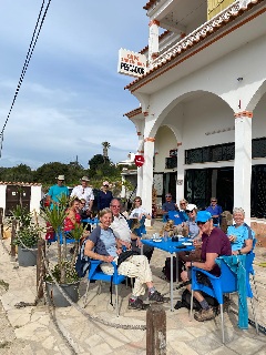 Cafe stop on route